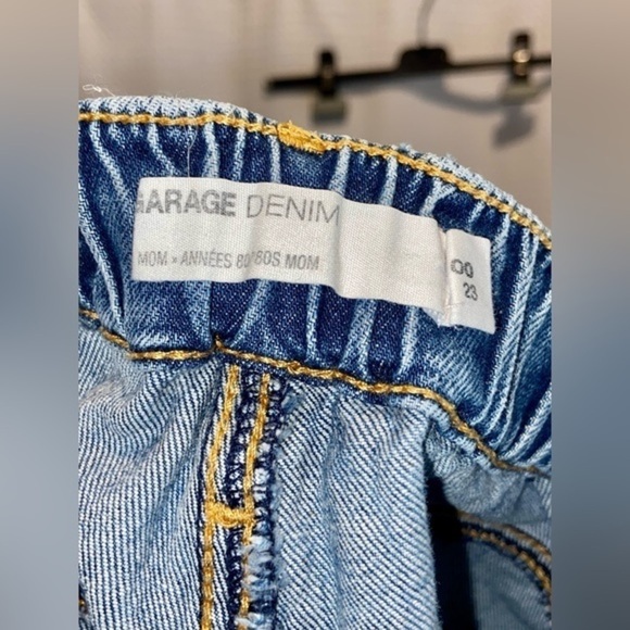 Women’s‎ GARAGE high elastic waist rolled up Jean shorts 80’s Mom size 00 - Picture 4 of 9